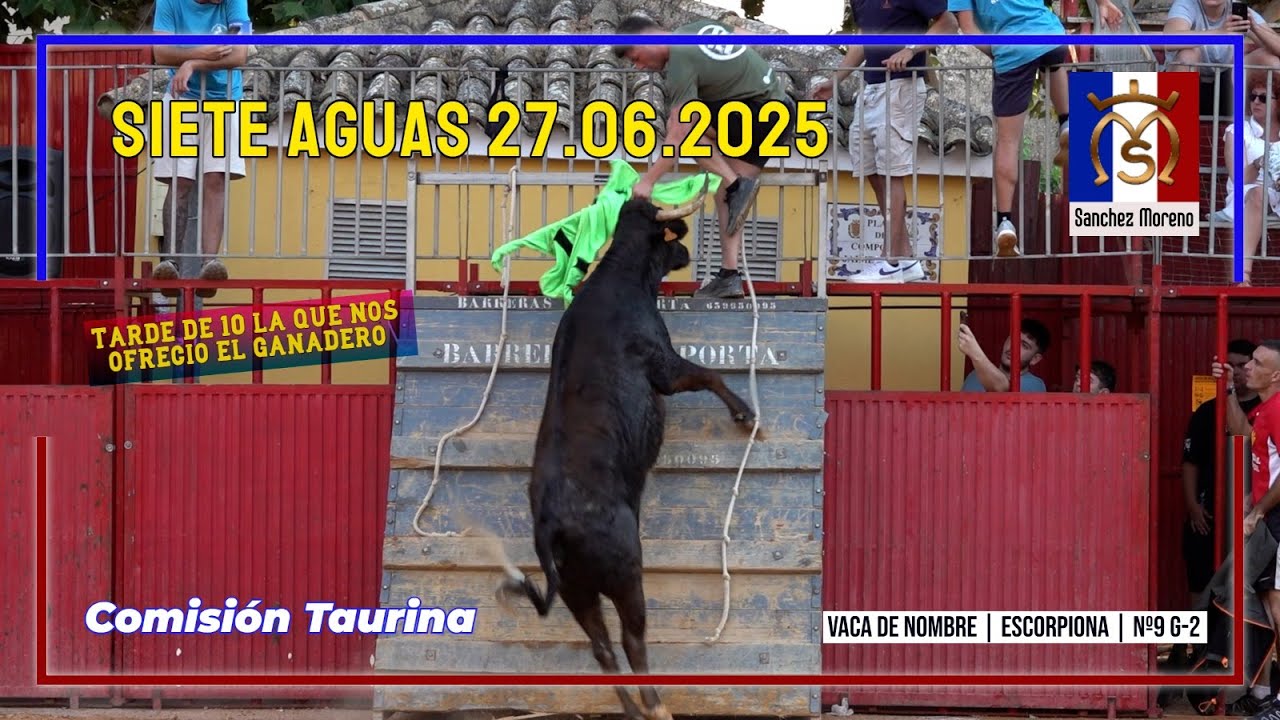 Siete Aguas 27▪️06▪️2025 Ganadería ▪️  Sanchez Moreno