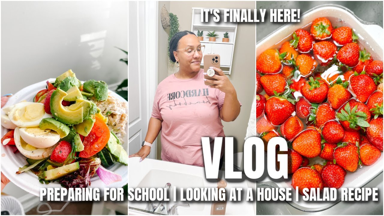 VLOG: PREPARING FOR BACK TO SCHOOL | MARSHALL'S SHOP WITH ME | NEW SALAD RECIPE | EMPTY HOUSE TOUR