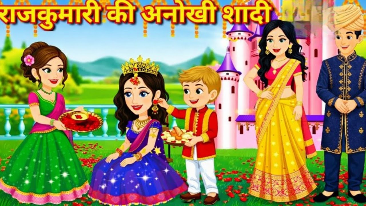 राजकुमार🧑‍🚒 और 💃राजकुमारी की अनोखी सादी । Unique wedding of prince 🦸and princess । majedar kahaniya