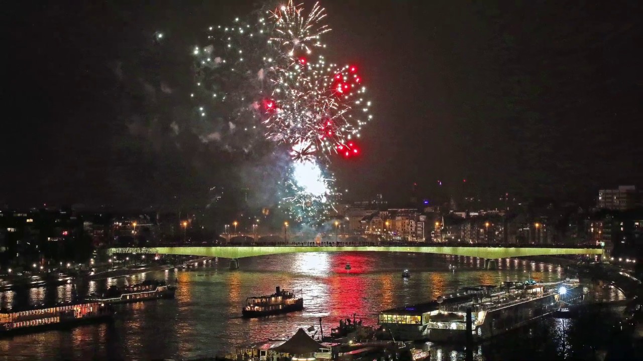 Sylvester Feuerwerk 2017 in Basel
