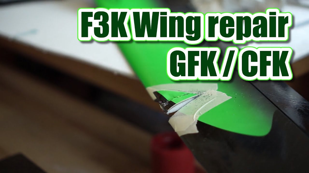 One way to repair a CFK wing after a midair (F3K, DLG, HLG, SAL)