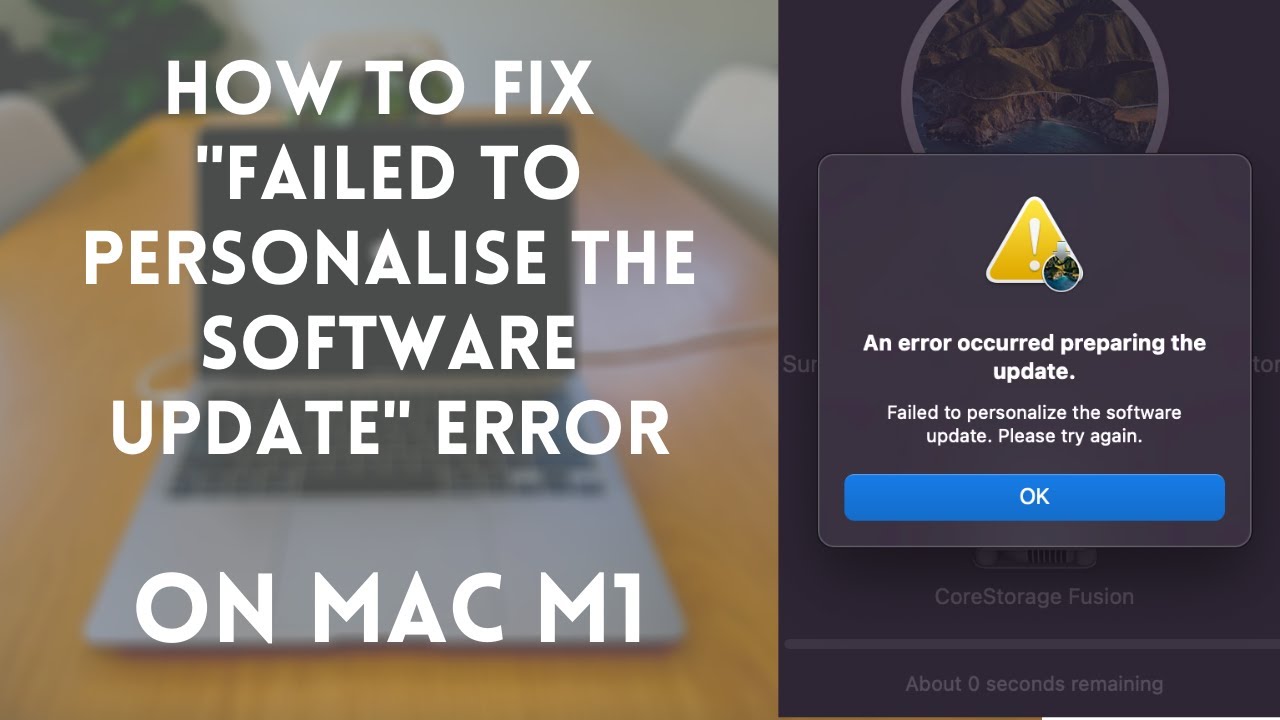 How To Fix &ldquo;Failed to Personalize the Software Update&rdquo; or 
