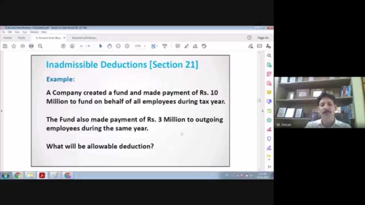 Inadmissibility in case of Unrecognized Provident Fund and Recognized P. Fund with no  WHT deduction