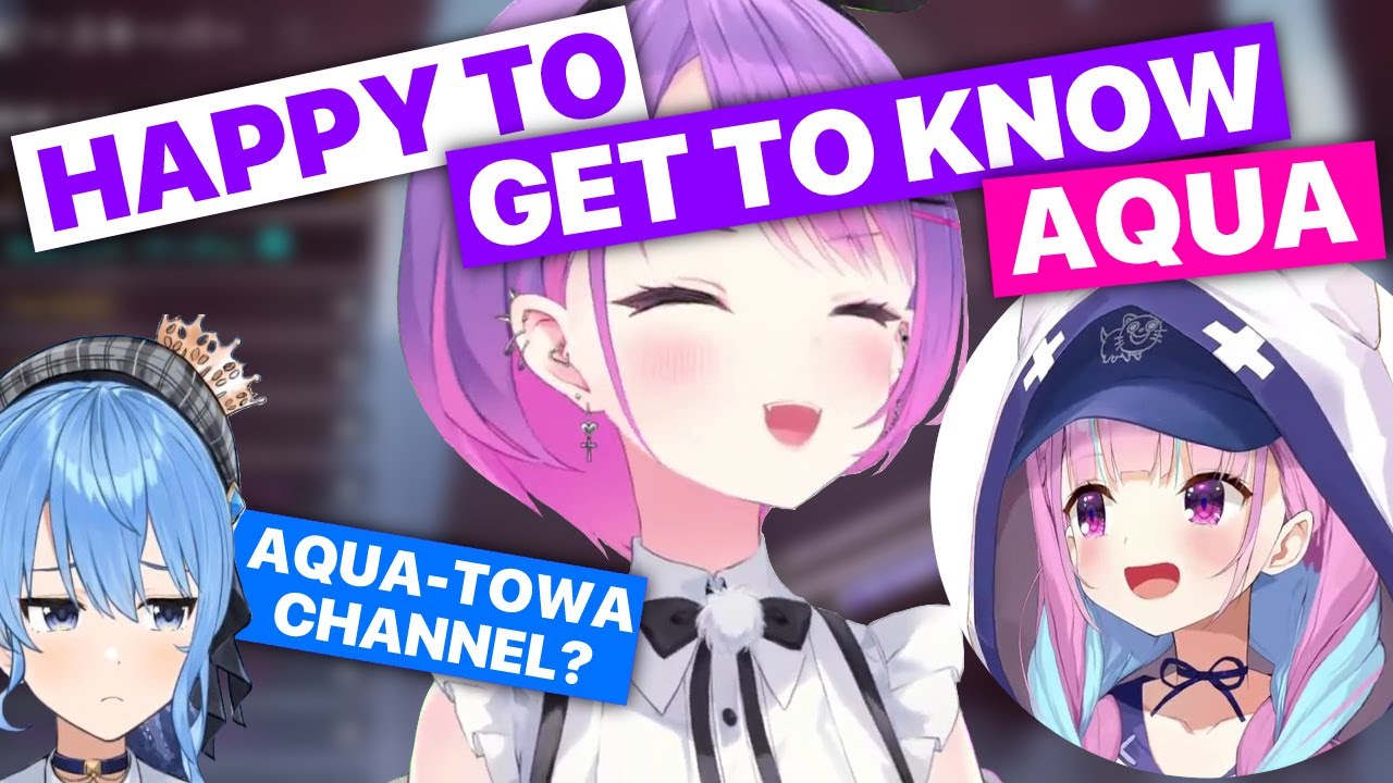 Startend: Towa Happy Getting To Know Aqua More (Aqua, Suisei & Towa / Hololive) [Eng Sub]
