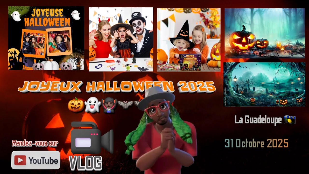 VLOG 🎥 | JOYEUX HALLOWEEN 2025 🎃👻🧛🏿‍♂️🦇🦇 | GUADELOUPE 🇬🇵 | Novembre 2025 | 🟢😎 Fazer Bryan 😎🟢 