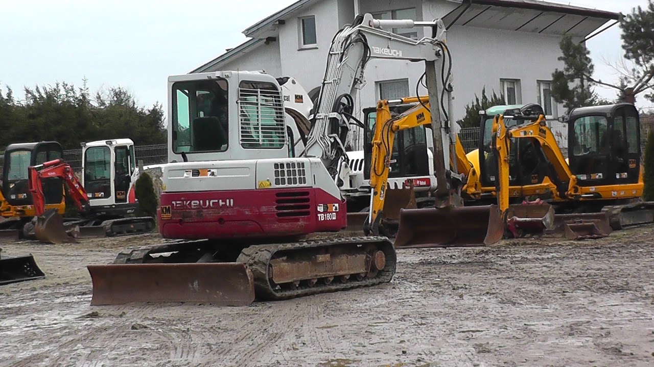 TAKEUCHI TB 180 MIDI KOPARKA 2007 R KM MASZYNY BUDOWLANE WWW.KMRENT.PL 56-300 MILICZ