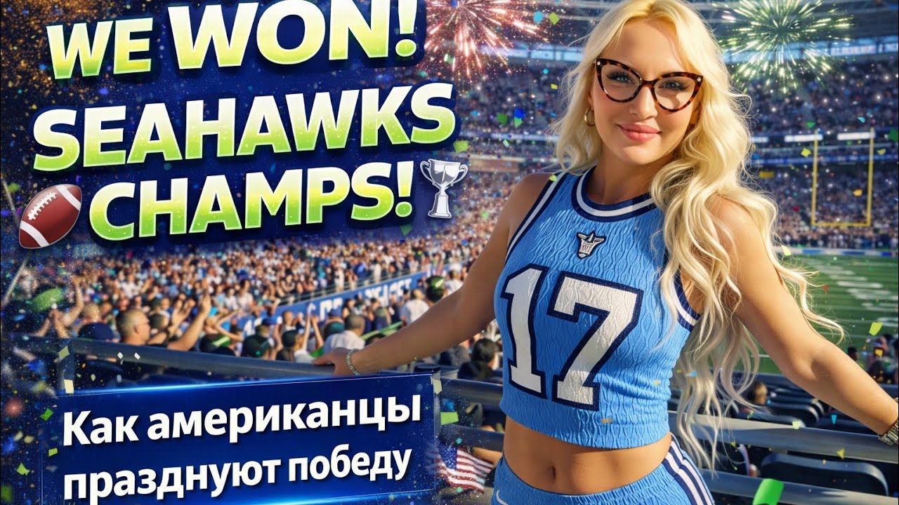 «Seahawks — Чемпионы! Как празднуют Супер-Победу в США: парад, фанаты, фейерверки#Seahawks 
