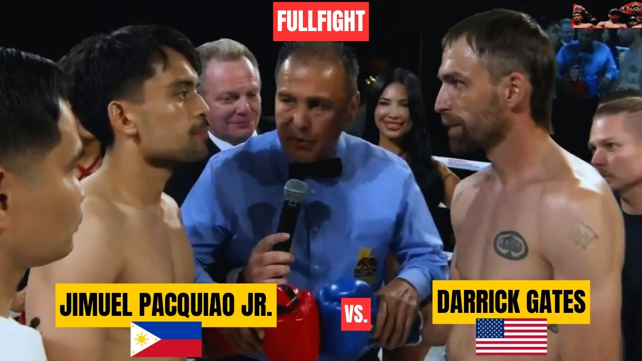 BRUTAL KO! JIMUEL PACQUIAO DESTROYS DARRICK GATES IN ROUND 2 I FULL FIGHT