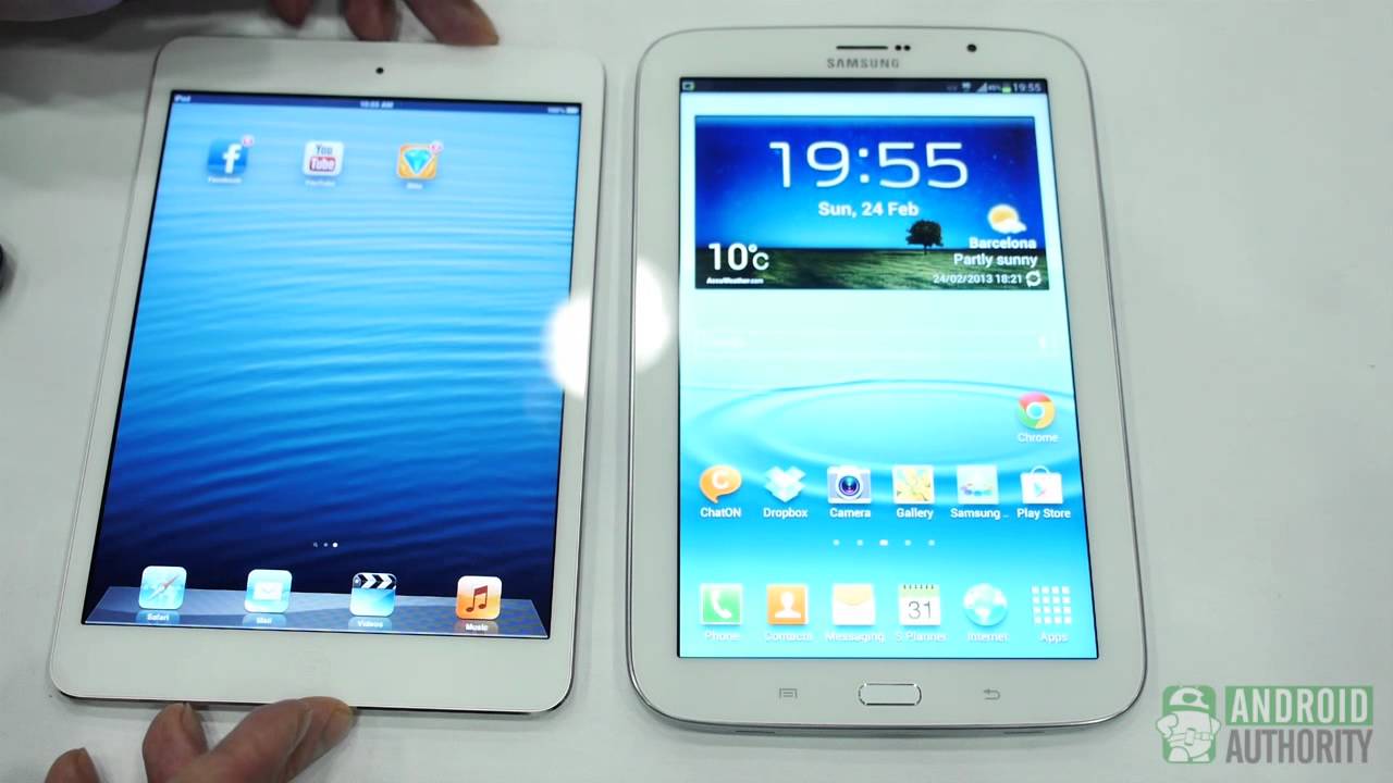 Galaxy Note 8.0 vs. iPad mini - first look!