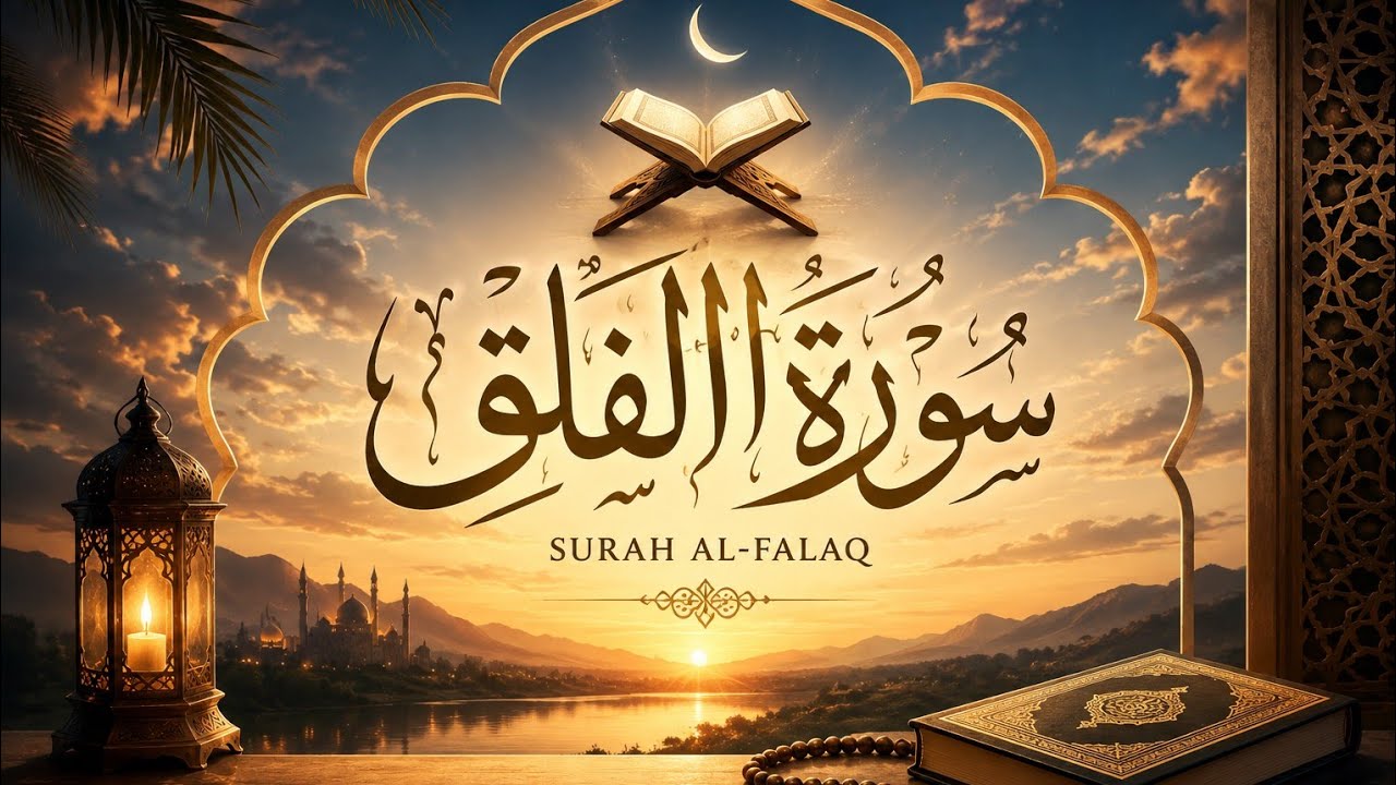 Surah Falaq (سورۃالفلق) |Full HD Arabic Text | Beautiful Quran Recitation | Haseeb Qiratby