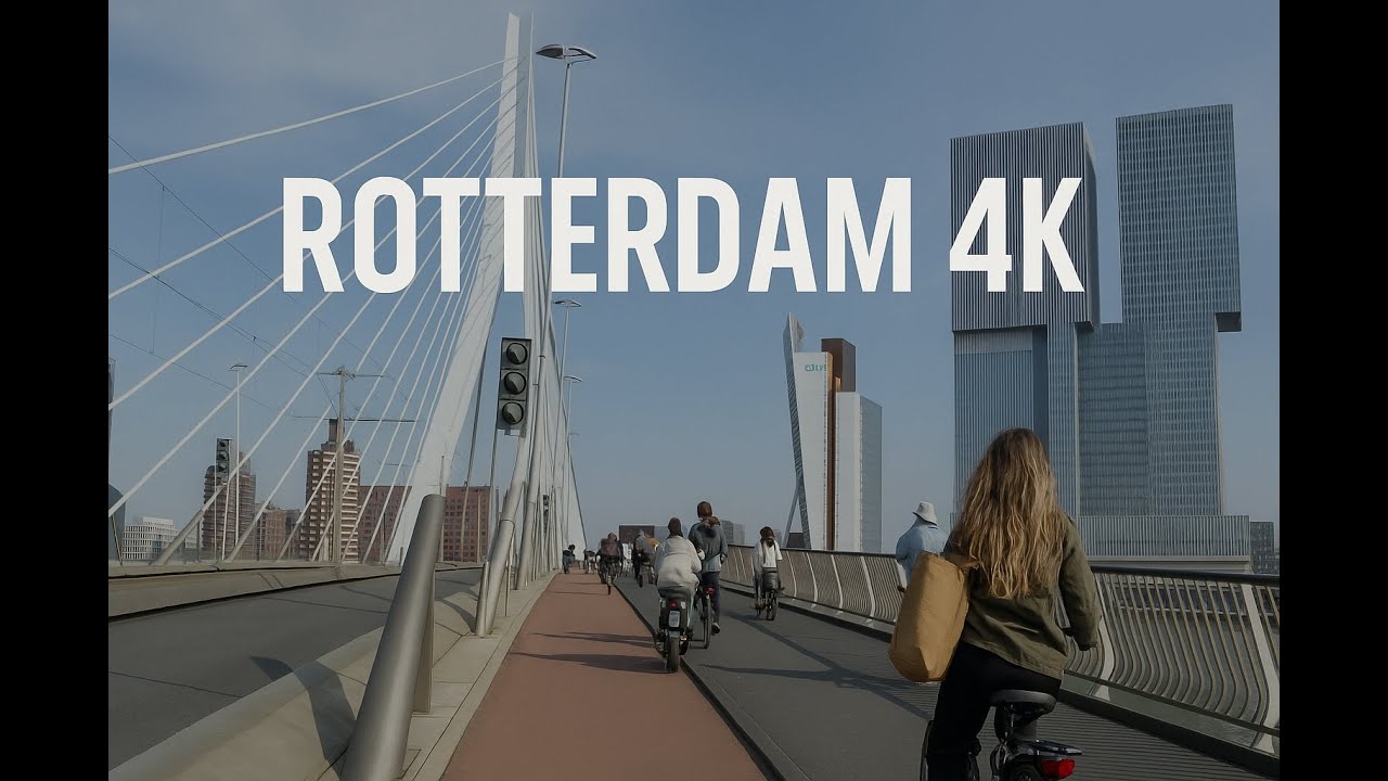 Cycling Through Rotterdam 🇳🇱 | Stunning 4K City Ride