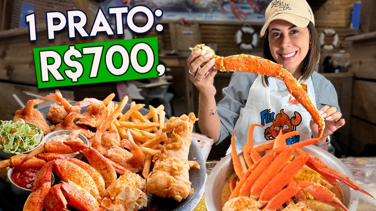 Olha o TAMANHO Disso! King Crab de Verdade