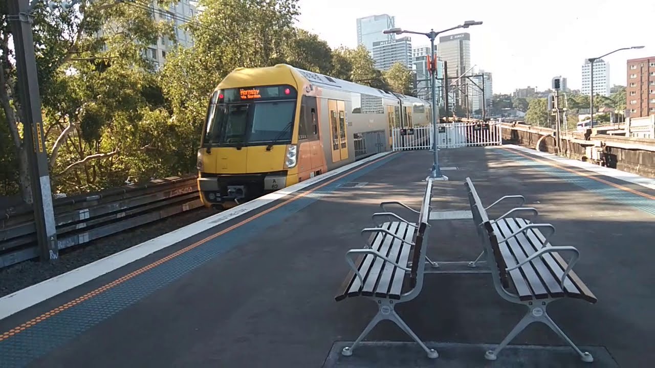 56783107 Michael's Transport Vlogs 374: Trainspotting at Milsons Point featuring T2 Homebush trains