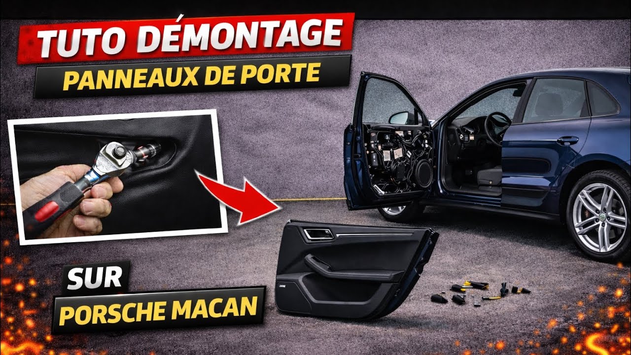 Tuto démontage panneaux de portes Porsche Macan
