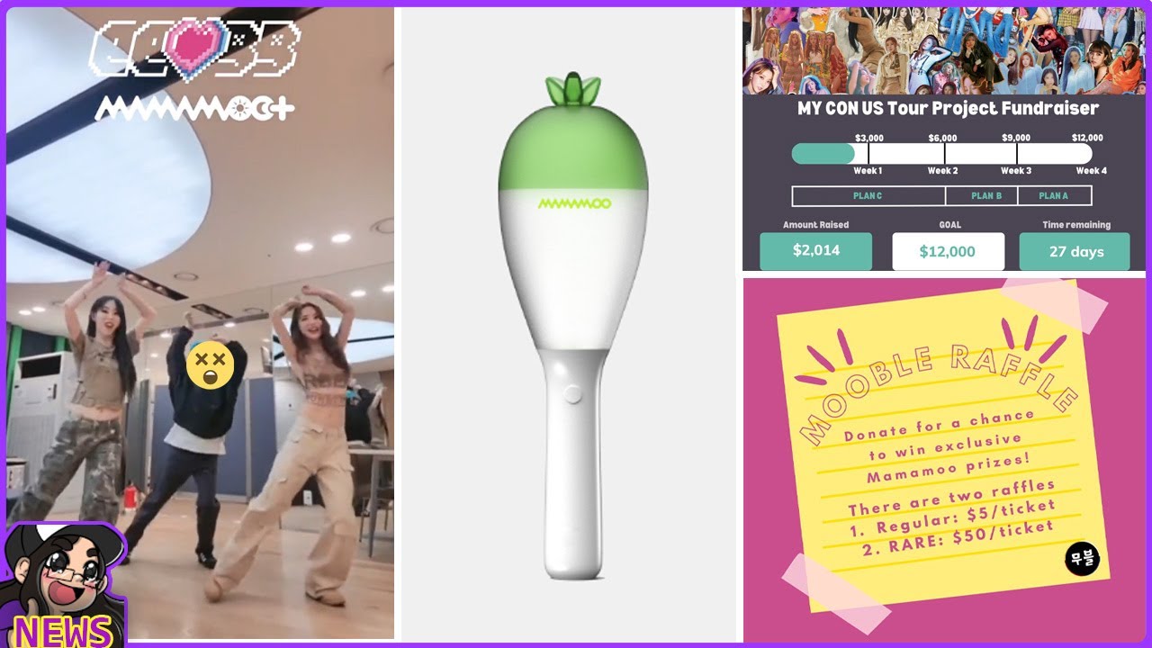 Moo Light Sticks Are Coming Back! MY CON US Tour Fundraiser, MAMAMOO Plus Promotions Are Here~
