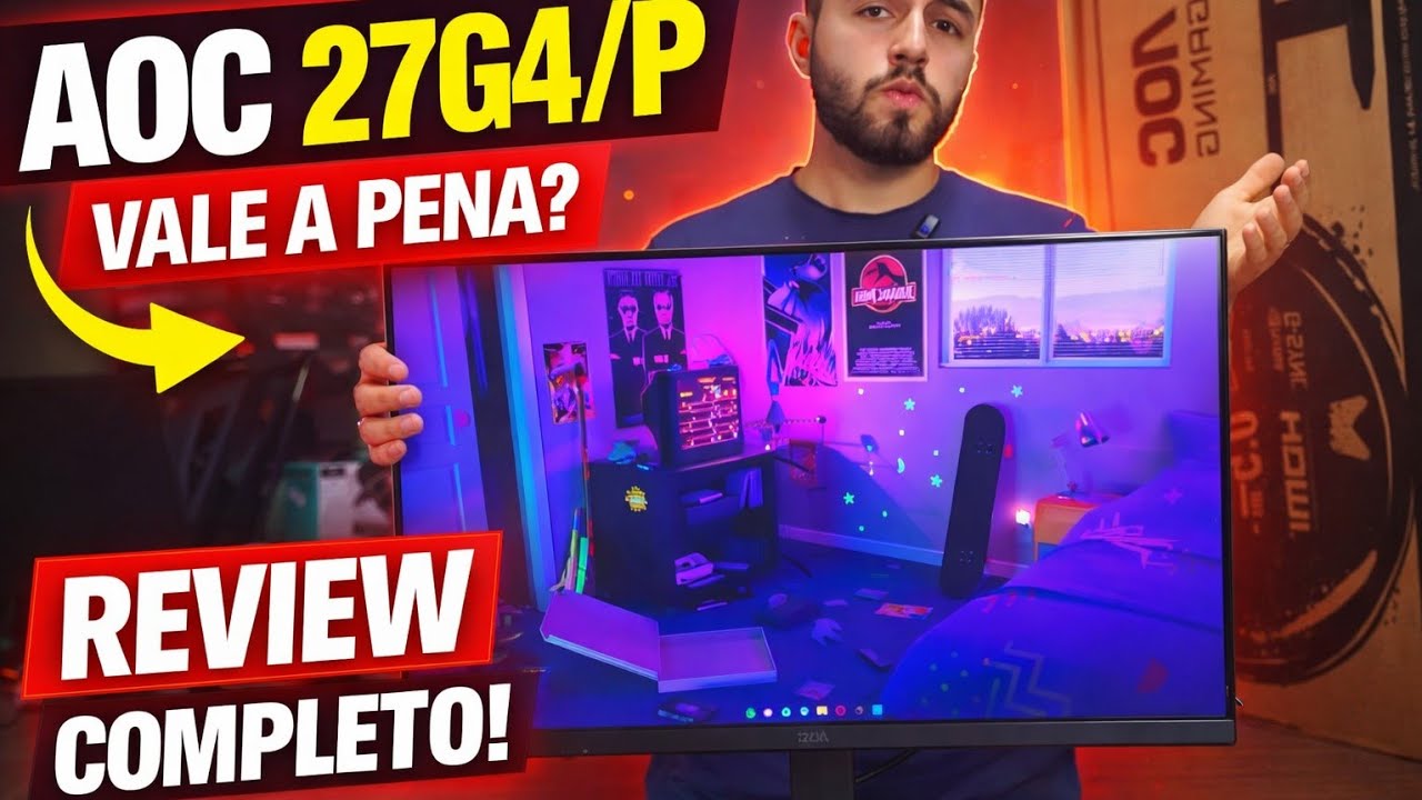 Review sincero Monitor AOC 27G4/P. Não compre antes de ver esse vídeo!
