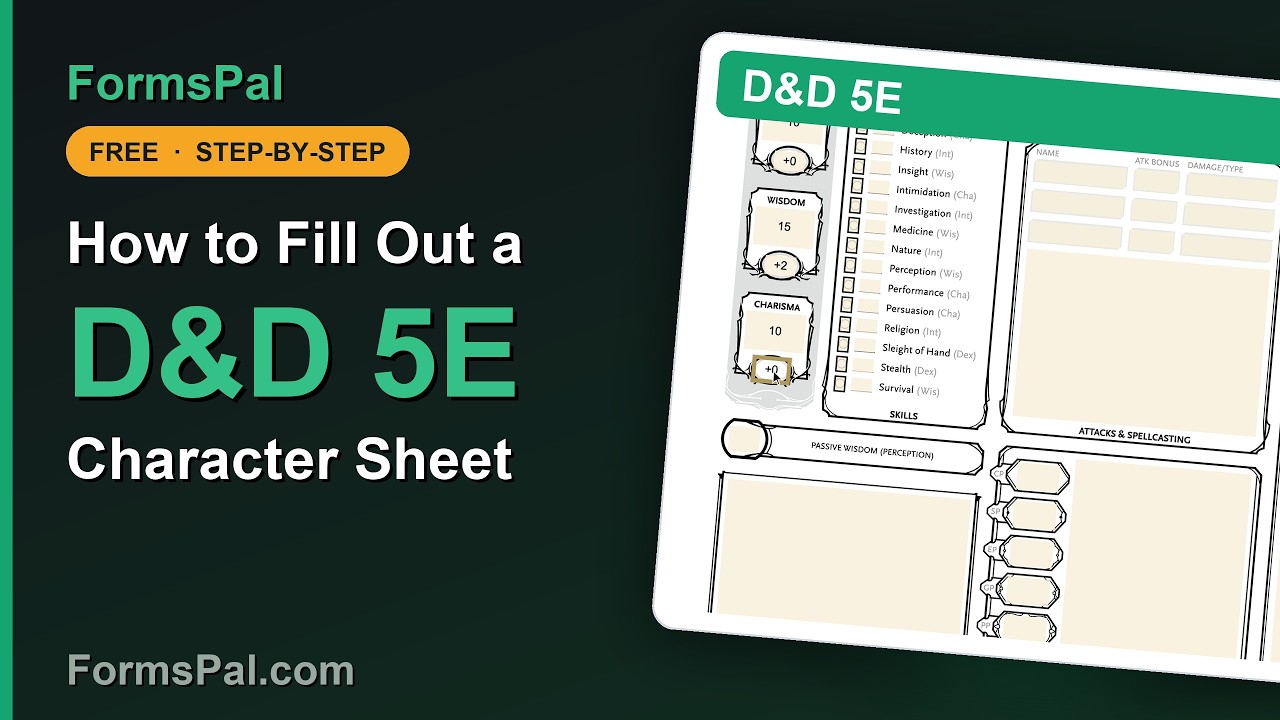 How to Fill Out a D&D Character Sheet (5e): Beginner's Guide