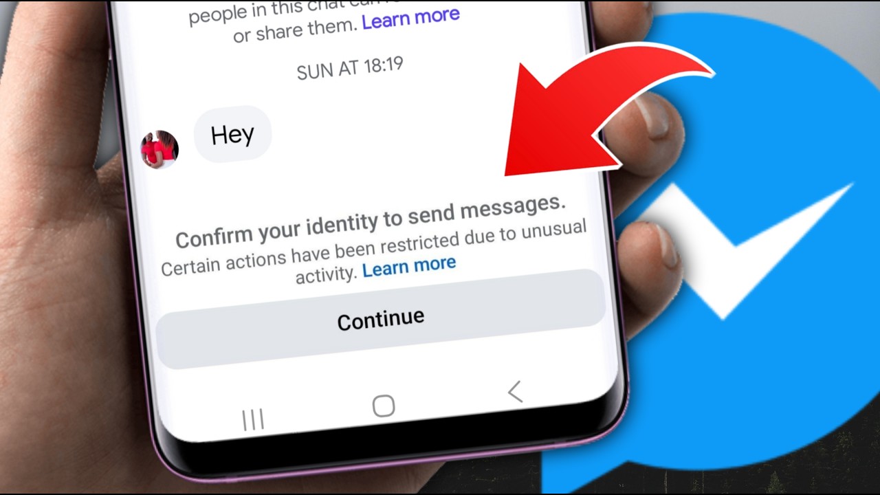 Проблема с подтверждением личности для отправки сообщений в Messenger | Доступ к некоторым действ...