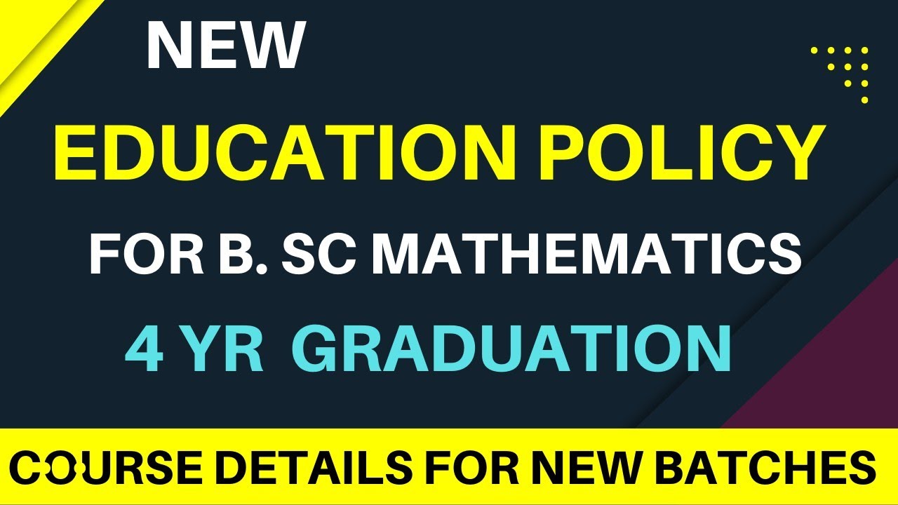 New education policy, 4yr graduation, New batches for sem-1 starts.....?????