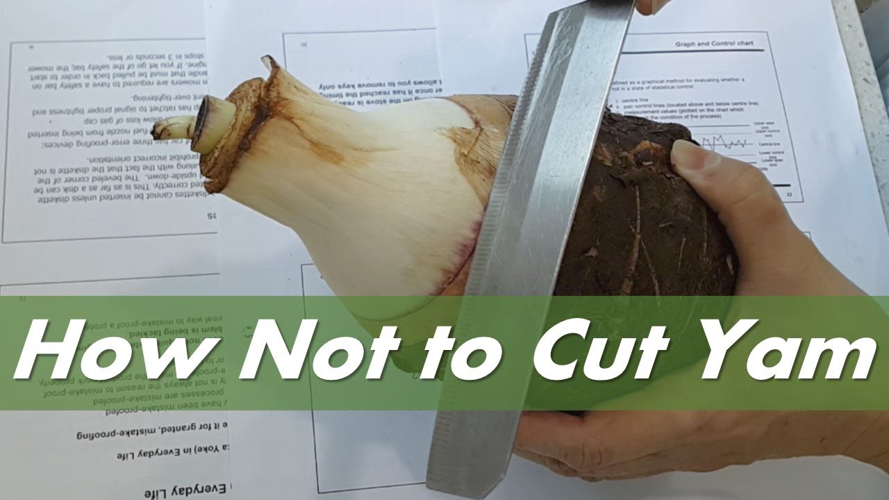 How to Cut Yam / Taro, Please Do Not Cut Off the Stump