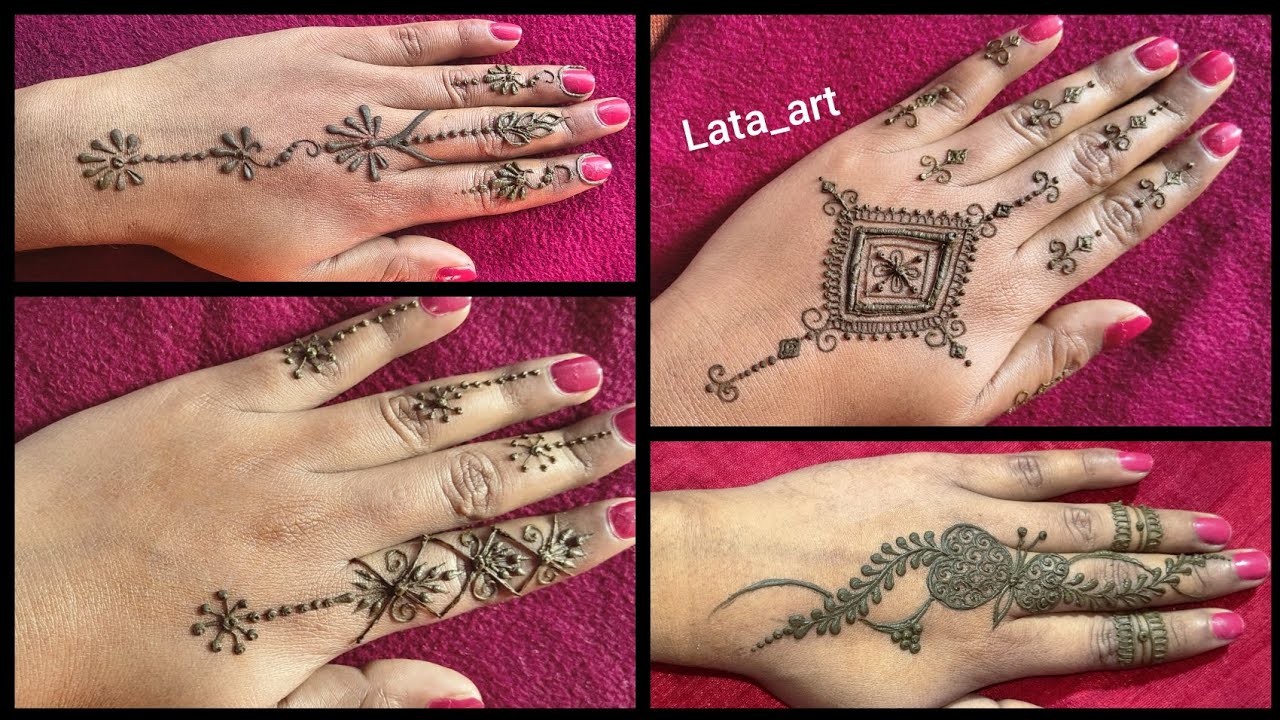 Beautiful back hand mehndi design /  mehndi designs / Easy mehndi designs for hands 