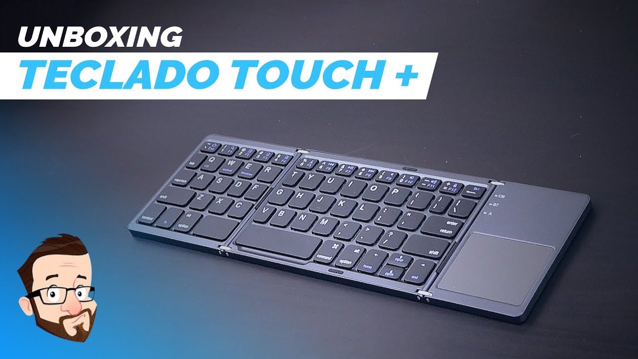 Um teclado portátil COM TRACKPAD!
