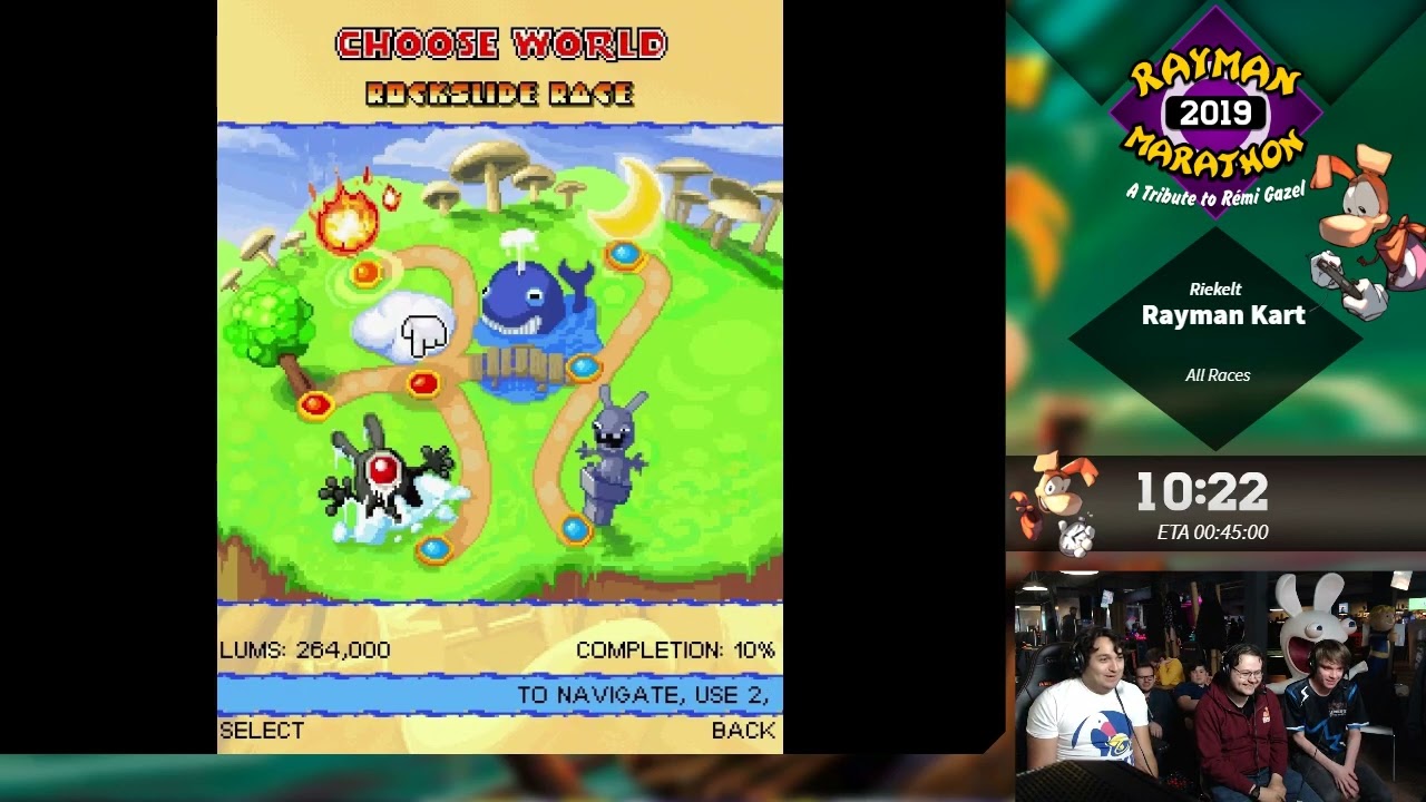 Rayman Kart | All races Speedrun by Riekelt | Rayman Marathon 2019