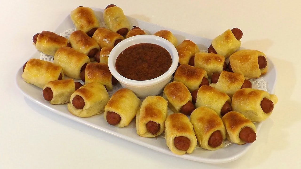 Enrollados de Hotdog para Fiestas
