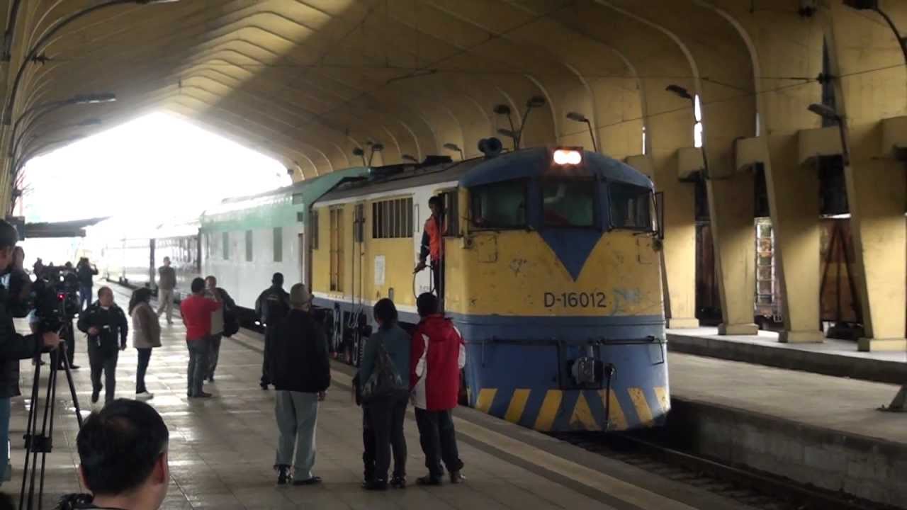 Llegada a la estación de Temuco de tren nocturno procedente de Santiago - 16/02/2013
