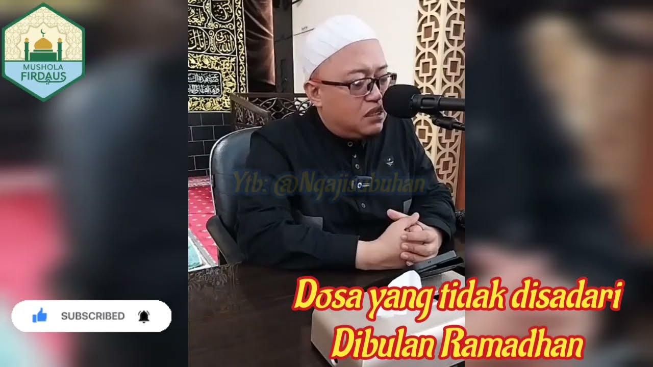 Dosa yang tidak disadari di bulan ramadhan #luqmanulhakim