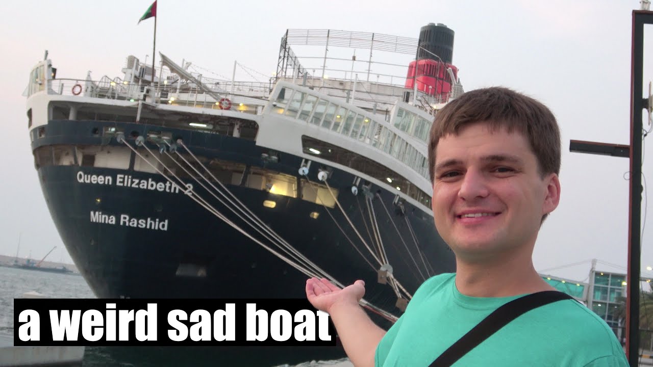 exploring Dubai's Queen Elizabeth 2 Cunard ship