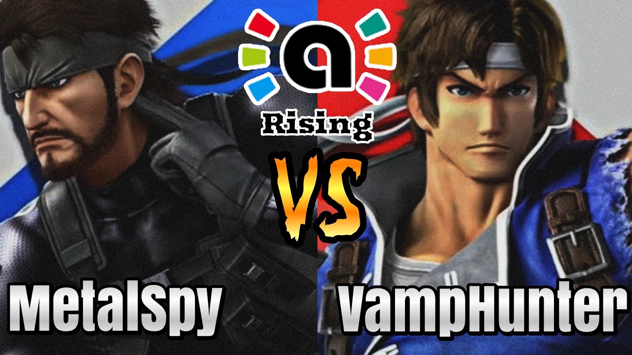 Smash Ultimate Amiibo: MetalSpy (Snake) vs VampHunter (Richter) | AFL - Rising
