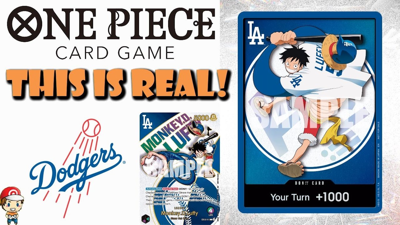 Новая карта Луффи с LA Dodgers подтверждена! Это реально! Большое разочарование!? (Новости One Pi...