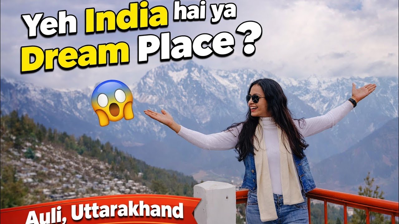 “Auli Uttarakhand Tour 2026 | Mini Switzerland of India 🇮🇳”  #vlog #happy  #snow #mountains #peace 