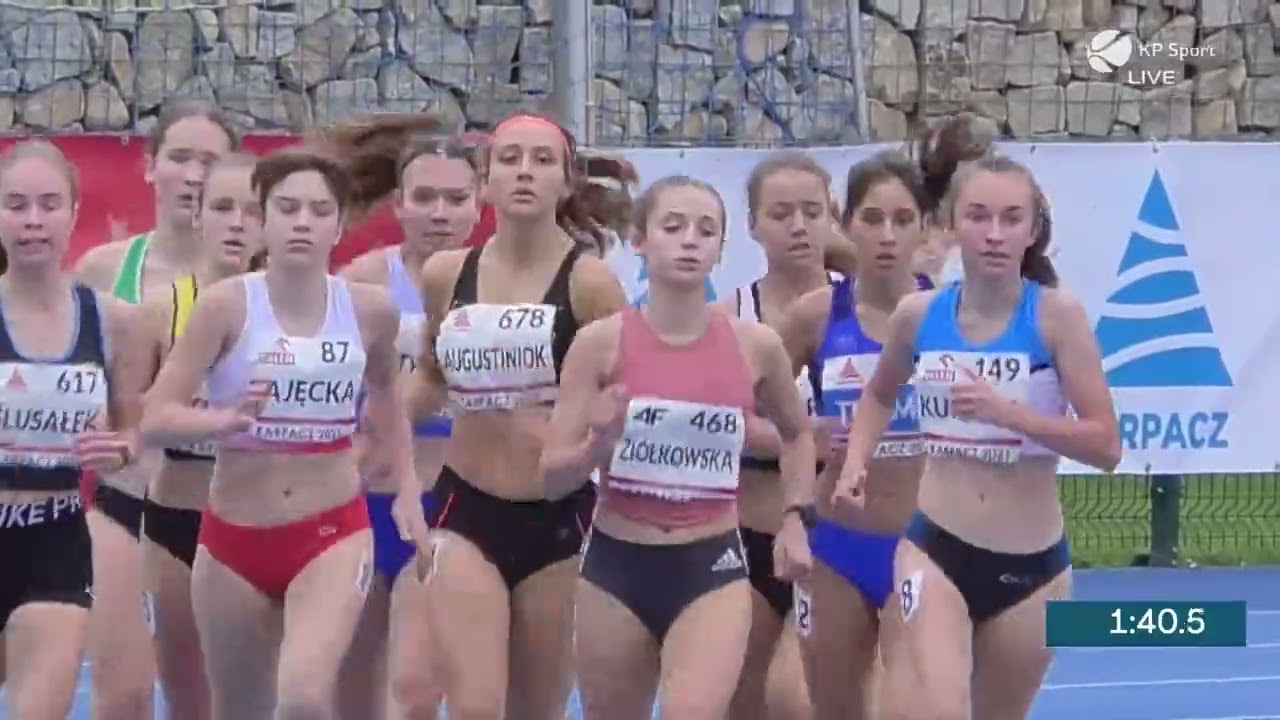Lena bieg 1000m z przeszkodami czas 3:11.47 PB. Mistrzostwa Polski U16, Karpacz 25.09.2021 r.