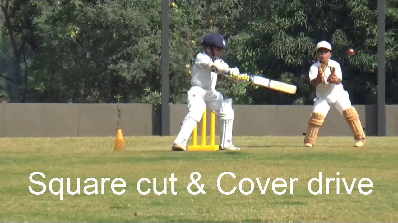 Square cut & cover drive by Angad Thakur in matches HK cricket academy in pune