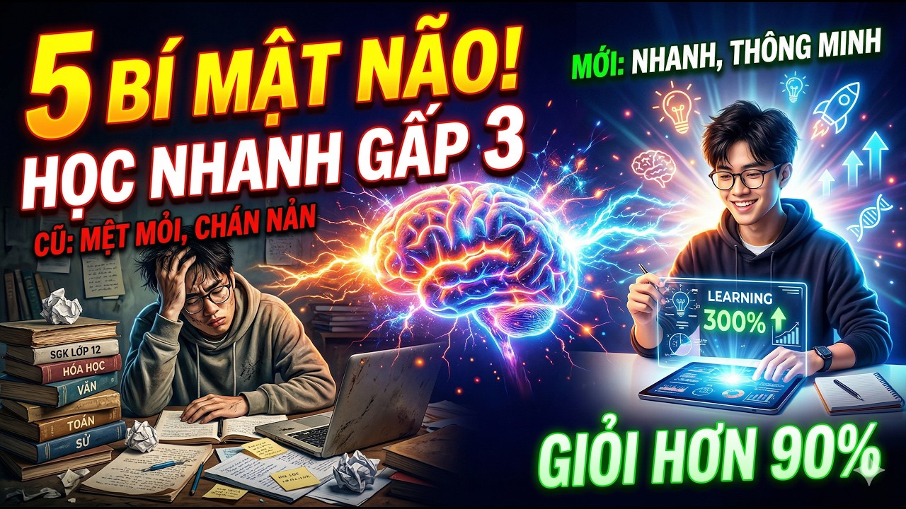5 Bí Mật Học Nhanh Của Não – Cha Mẹ Biết Sớm Con Có Thể Giỏi Hơn 90% Bạn Bè.