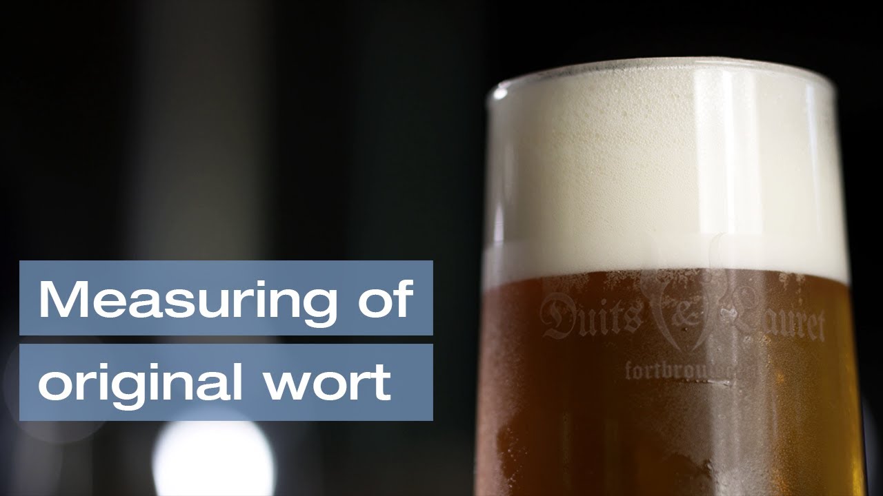 Measuring of original wort