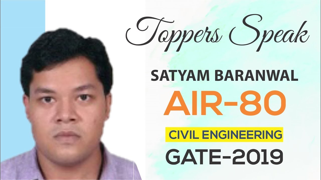 GATE 2019 Topper | Satyam Baranwal (CE, AIR-80) | MADE EASY Student | Toppers Speak