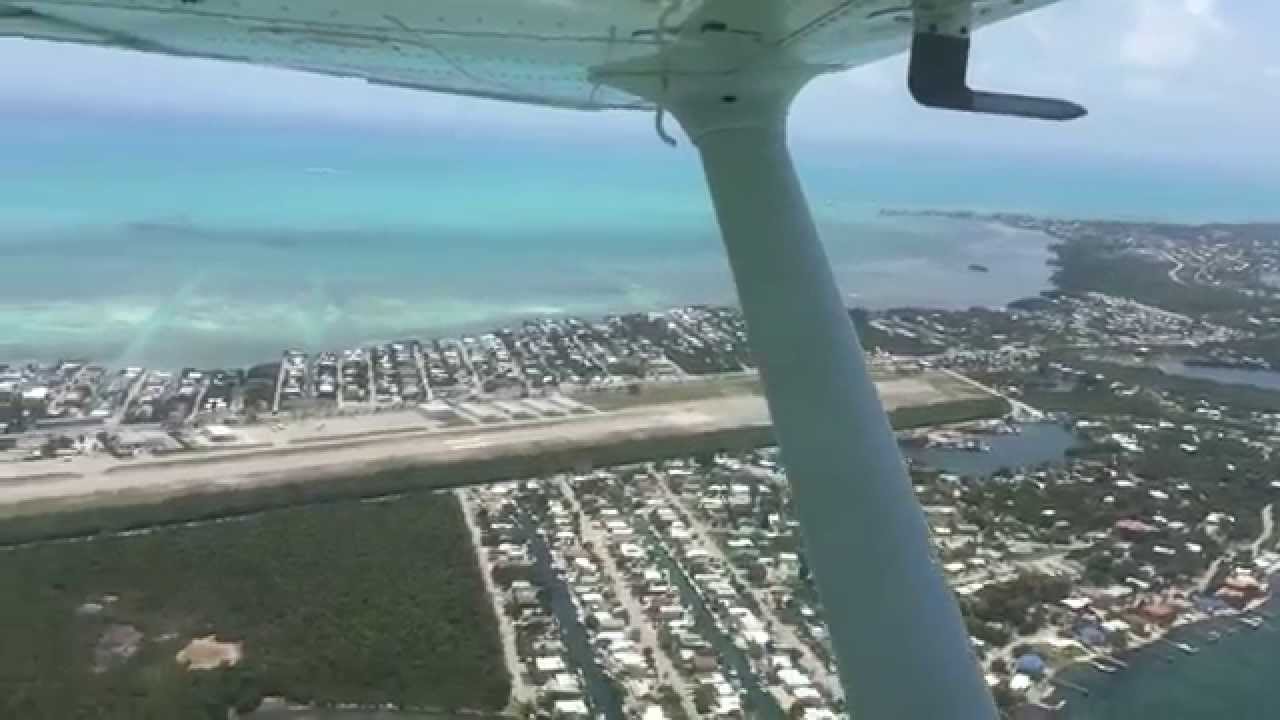 Flying into Marathon airport. (Florida Keys)