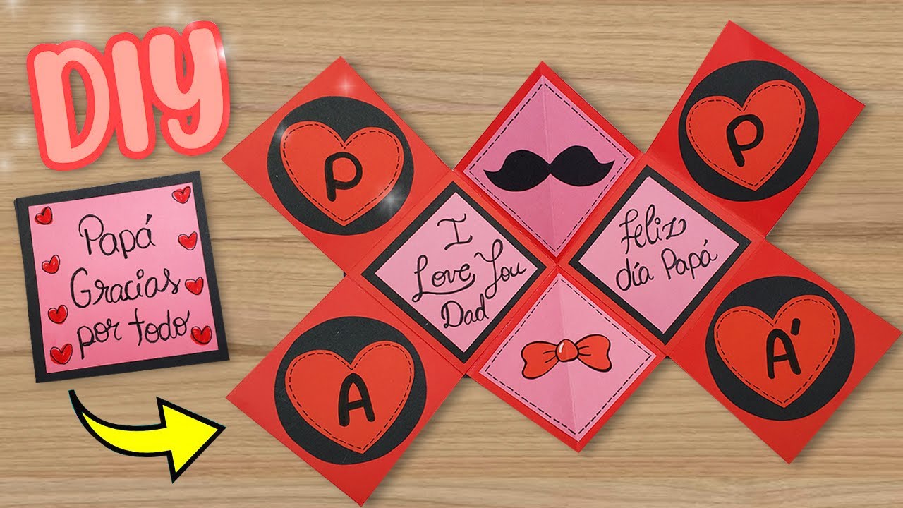 💖Hermosa tarjeta plegable para el día del padre 🧐 Faher's Day Card Easy 🥰 Especial día del padre