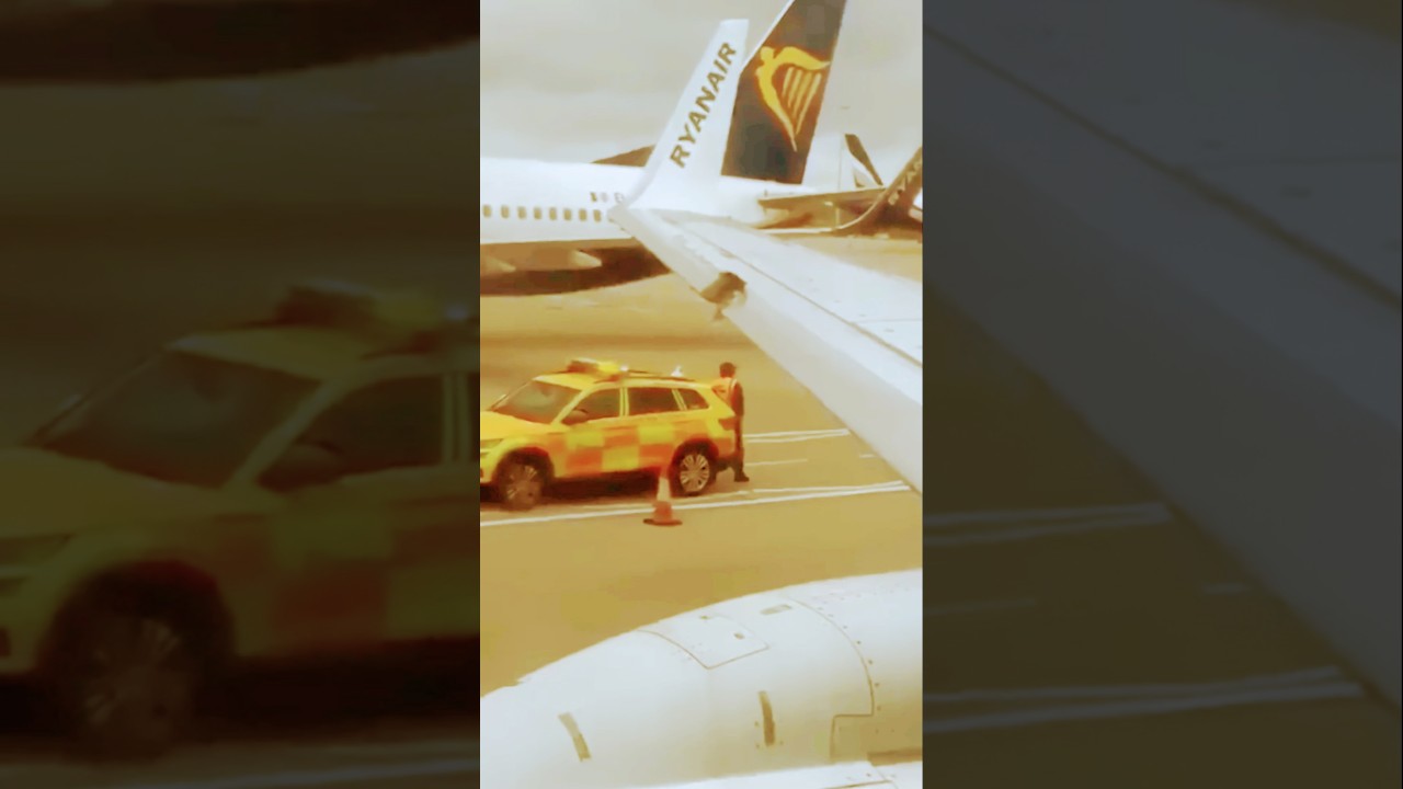 Ryanair crashing the truck the London airport 