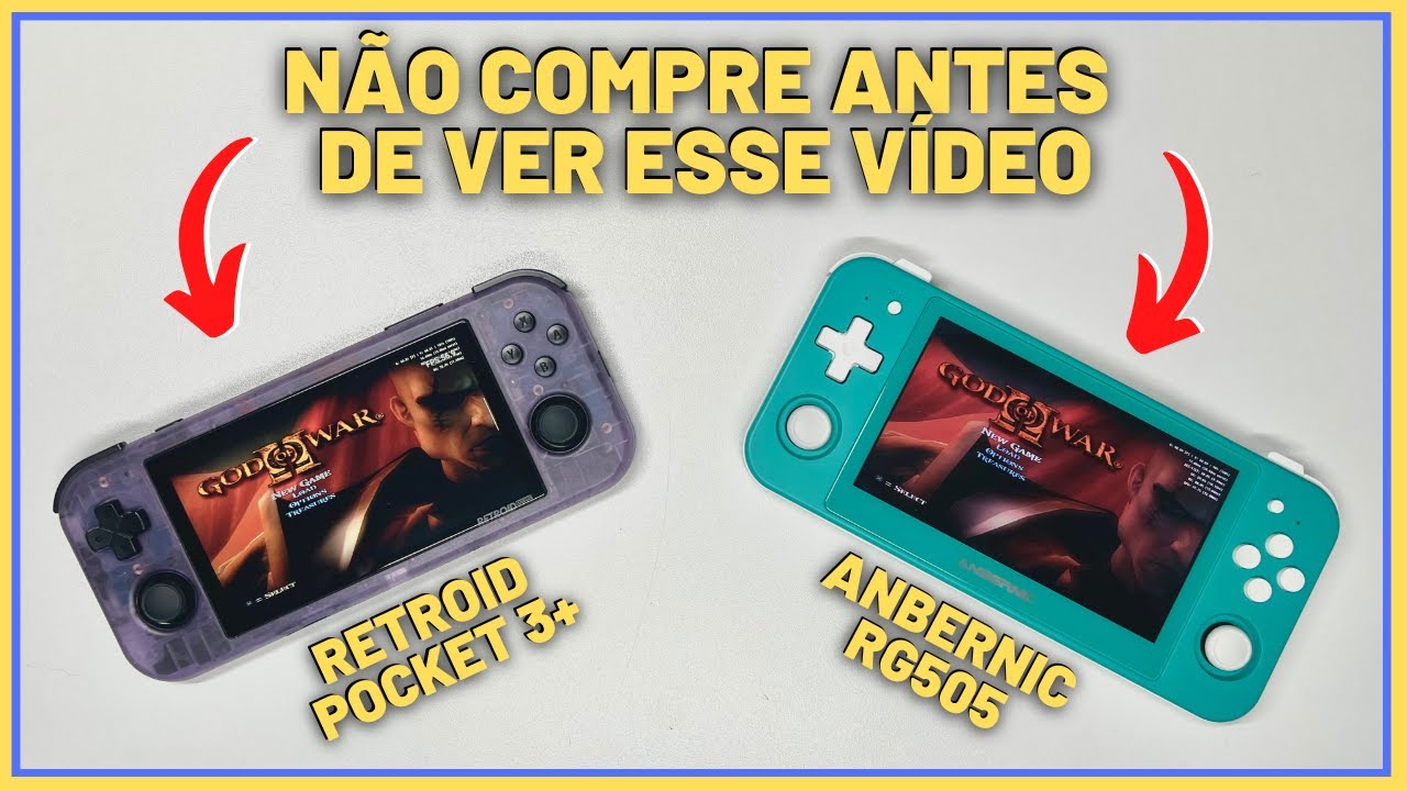 RETROID POCKET 3+ VS ANBERNIC RG505 - A BATALHA DE 2023