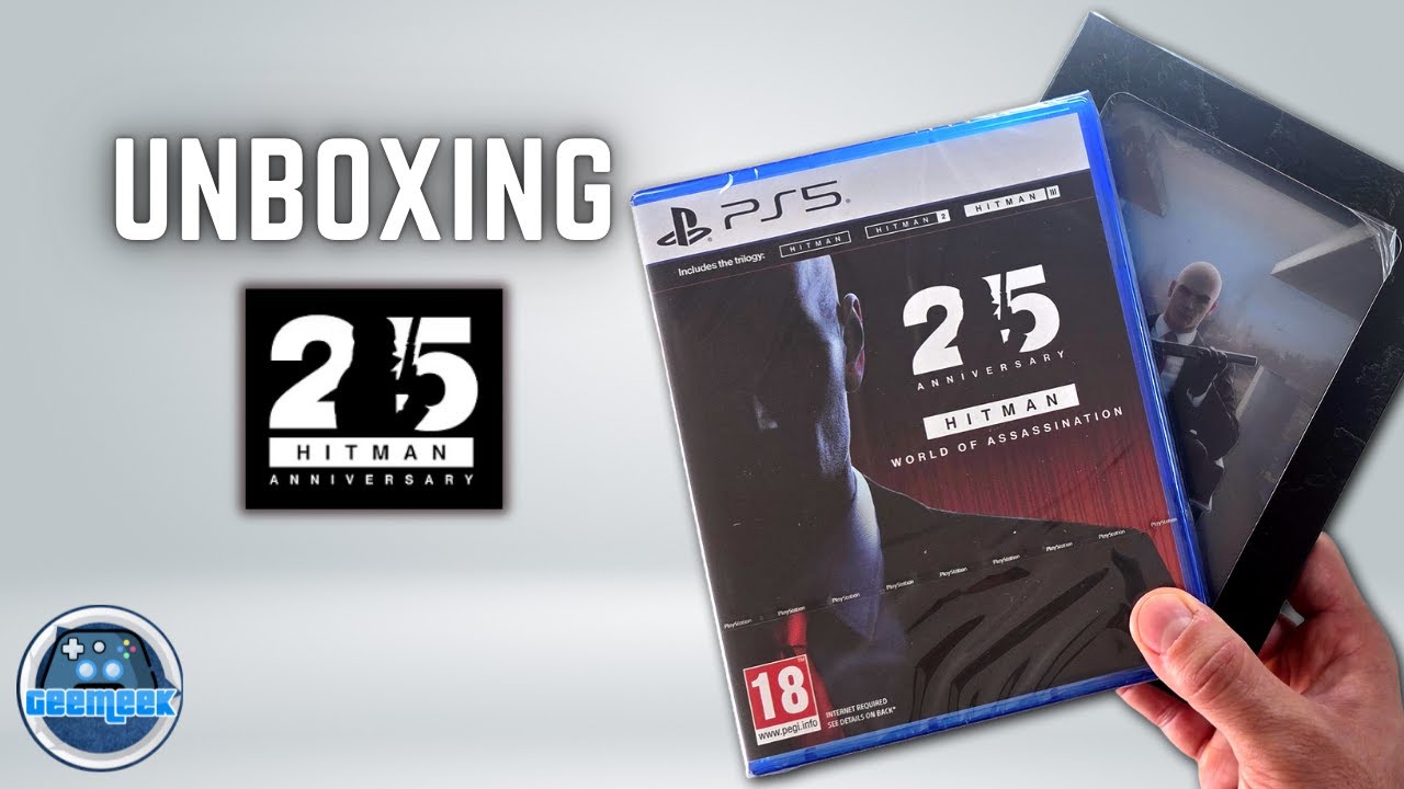 HITMAN World of Assassination 25th Anniversary PS5 Unboxing