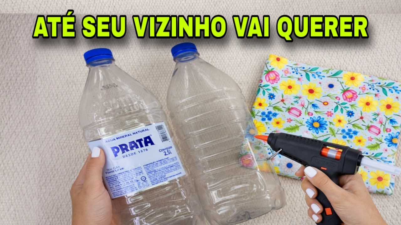 Замечательная идея с использованием бутылки с водой и ткани — сделай сам! #вирусное #поделиться #...