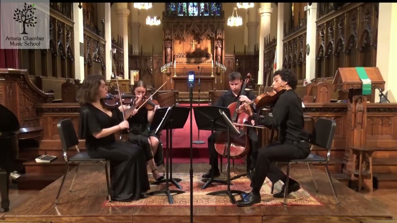VASCHAROSÉF Quartet plays Haydn Quartet in C, Op71 No2 mvt1