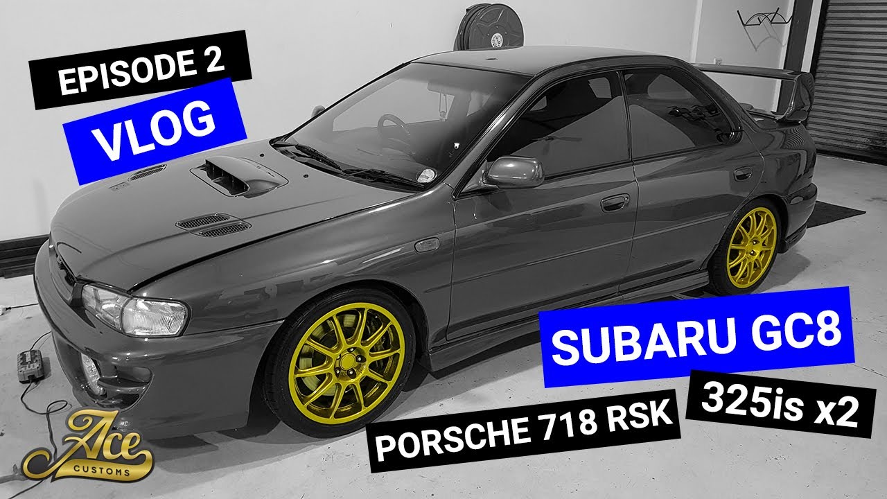 Ace Customs Custom Car Shop VLOG EPISODE 2 - Subaru shop project, Porsche replica, 325is & MORE!!