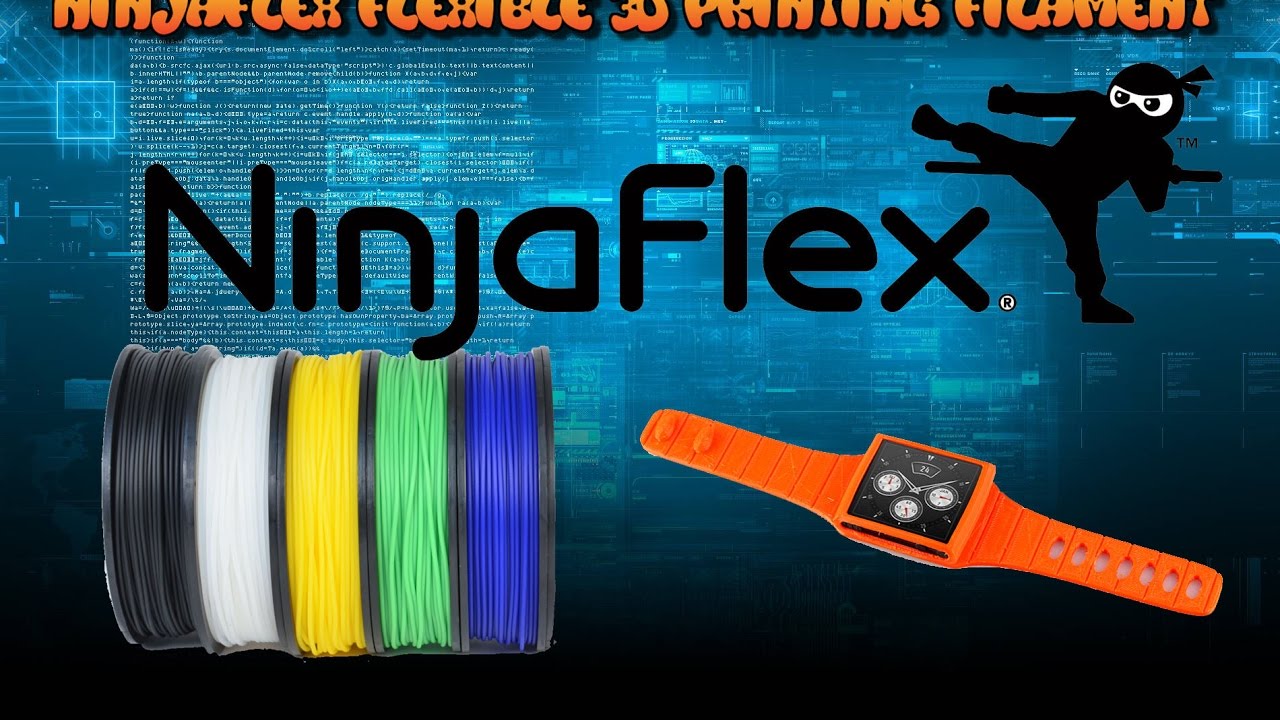 Ninjaflex Flexible 3D Printing Filament!!!!!