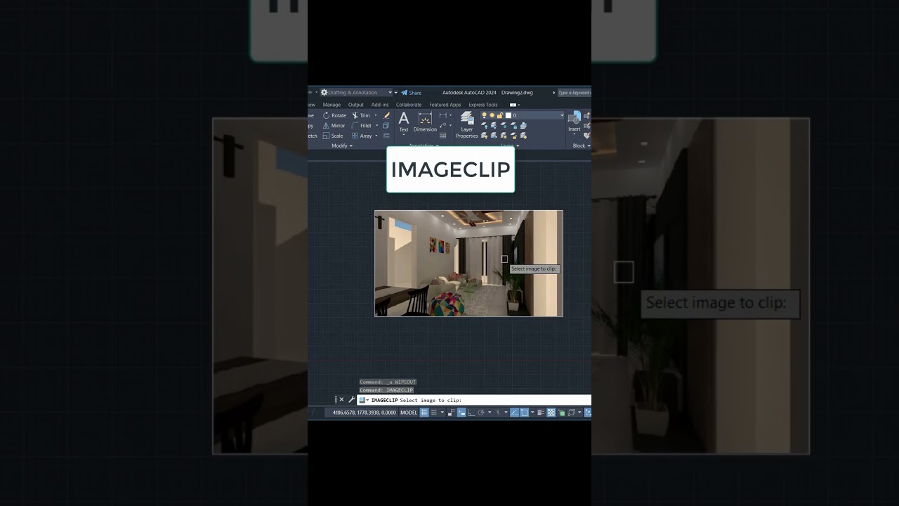 How to Cut Image in AutoCAD | AutoCAD Tips and Tricks