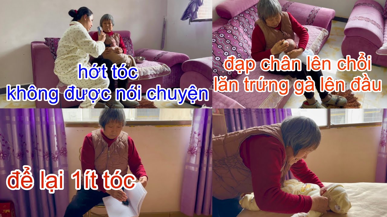 [1112]Bà Nội Qua Nhà Hớt Tóc Cho Cà Phê.